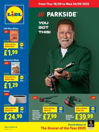 Lidl offer  - 18/09/2025 - 24/09/2025.