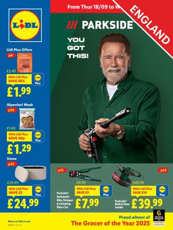 Lidl offer  - 18/09/2025 - 24/09/2025.