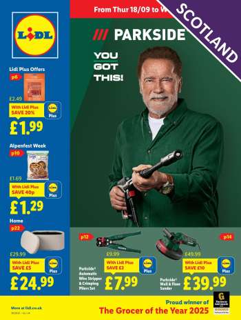 Lidl offer  - 18/09/2025 - 24/09/2025.