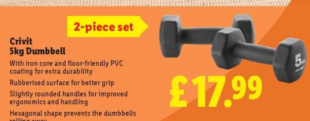 Crivit 5kg Dumbbell