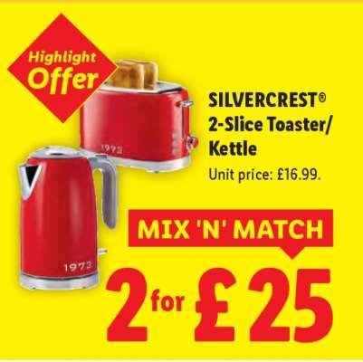 SILVERCREST 2-Slice Toaster/Kettle