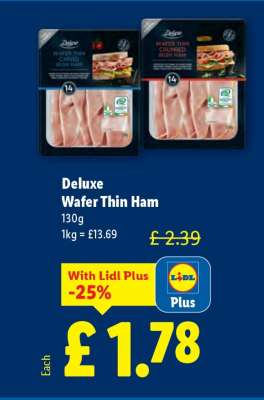 Deluxe Wafer Thin Ham