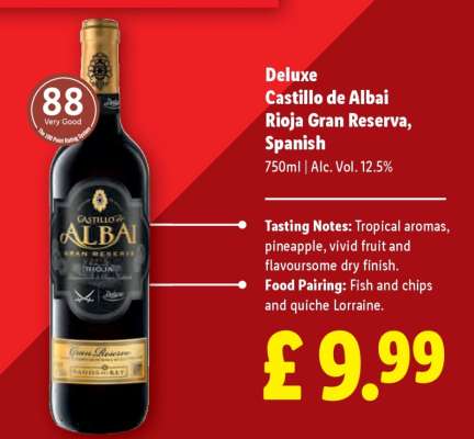 Deluxe Castillo de Albai Rioja Gran Reserva, Spanish
