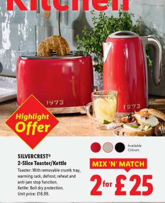 SILVERCREST 2-Slice Toaster/Kettle