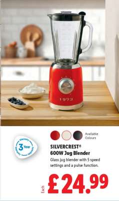 SILVERCREST 600W Jug Blender
