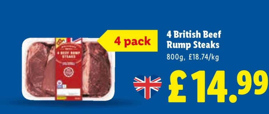 4 British Beef Rump Steaks