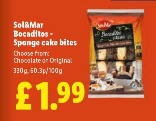 Sol&Mar Bocaditos - Sponge cake bites