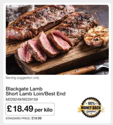 Blackgate Lamb Short Lamb Loin/Best End
