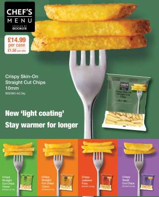 Crispy Skin-On Straight Cut Chips 10mm