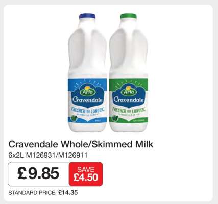 Cravendale Whole/Skimmed Milk
