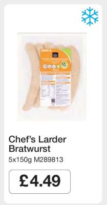 Chef’s Larder Bratwurst
