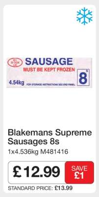 Blakemans Supreme Sausages 8s