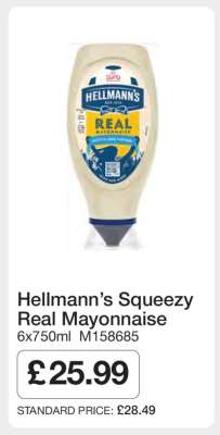 Hellmann’s Squeezy Real Mayonnaise