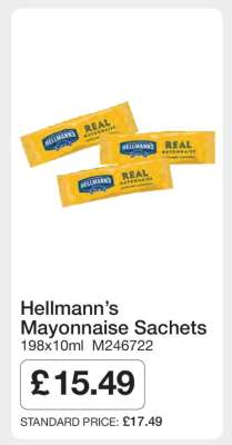 Hellmann’s Mayonnaise Sachets