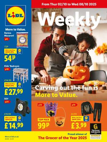 Lidl offer  - 02/10/2025 - 08/10/2025.