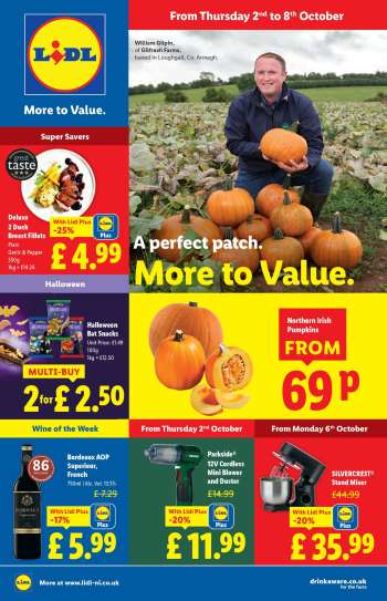 Lidl offer  - 02/10/2025 - 08/10/2025.
