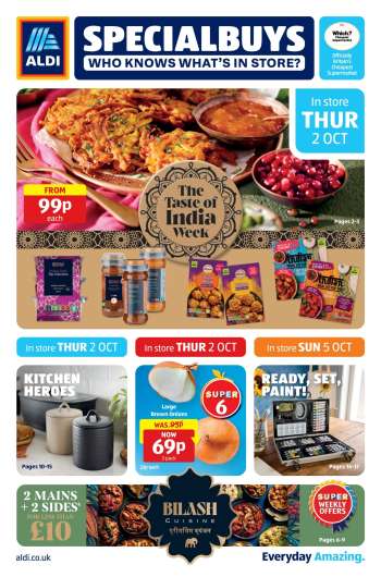 Aldi offer  - 02/10/2025 - 08/10/2025.