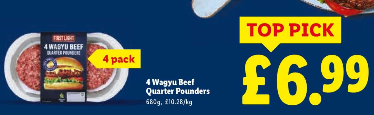4 Wagyu Beef Quarter Pounders