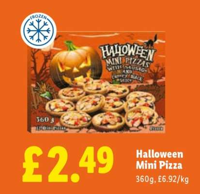 Halloween Mini Pizza