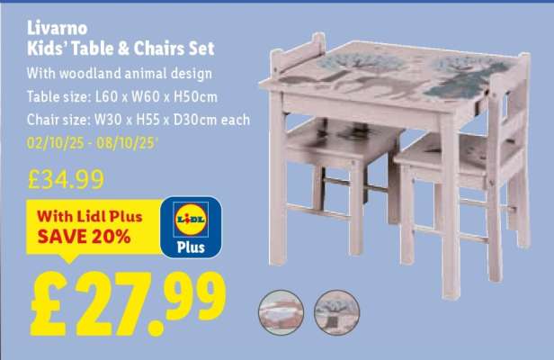 Livarno Kids’ Table & Chairs Set