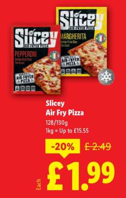 Slicey Air Fry Pizza