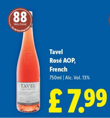 Tavel Rosé AOP, French