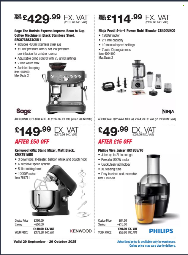 Costco offer - 29/09/2025 - 26/10/2025. Page 2