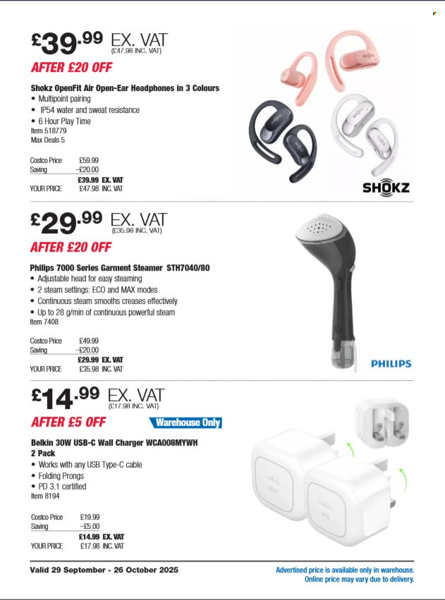 Costco offer - 29/09/2025 - 26/10/2025. Page 8