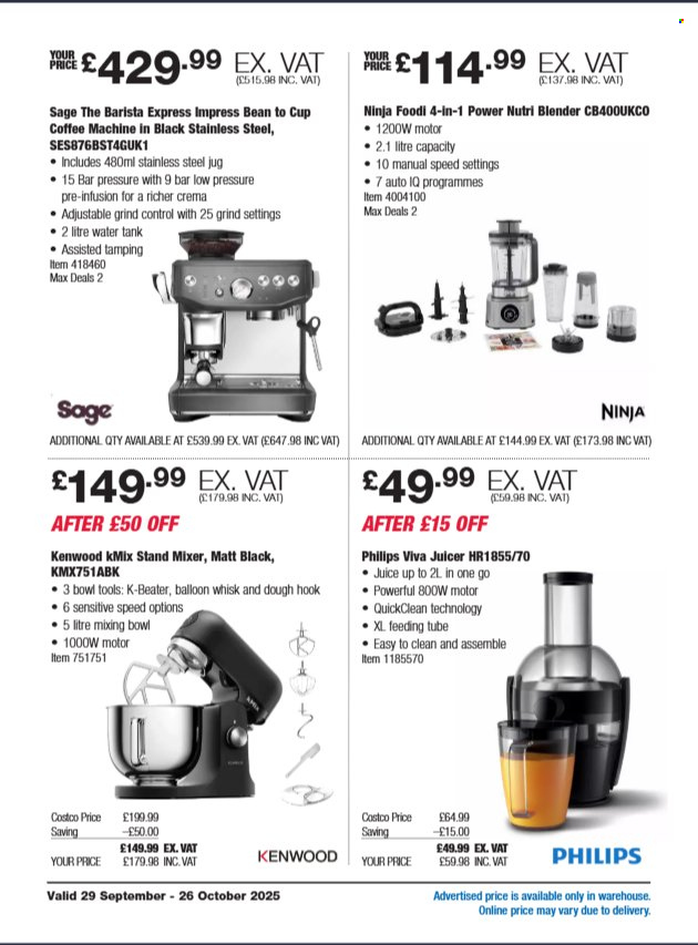 Costco offer - 29/09/2025 - 26/10/2025. Page 2