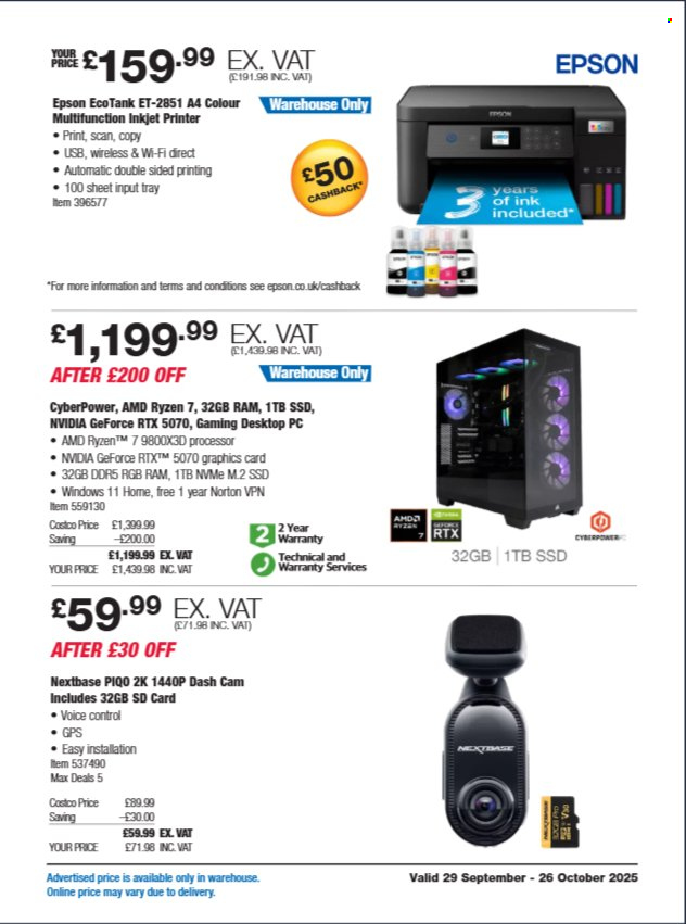 Costco offer - 29/09/2025 - 26/10/2025. Page 5
