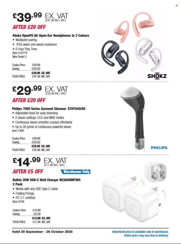 Costco offer - 29/09/2025 - 26/10/2025. Page 8