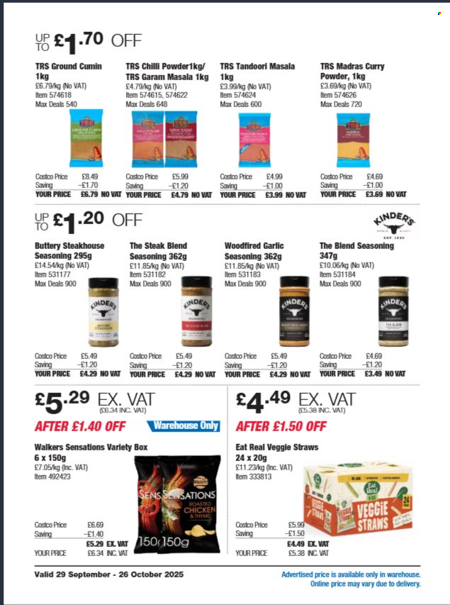 Costco offer - 29/09/2025 - 26/10/2025. Page 16