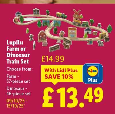 Lupilu Farm or Dinosaur Train Set