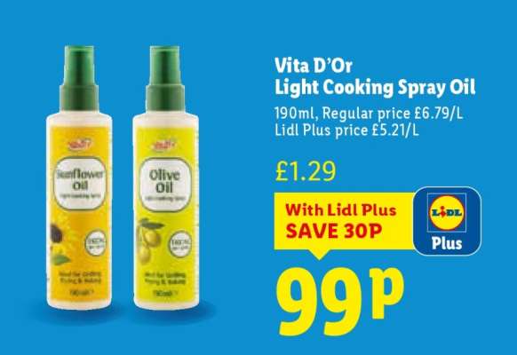 Vita D’Or Light Cooking Spray Oil