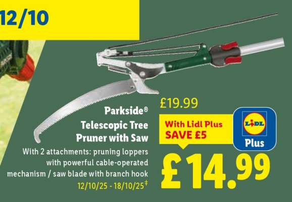 Parkside® Telescopic Tree Pruner with Saw