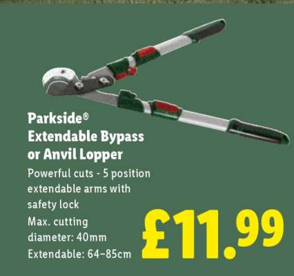 Parkside Extendable Bypass or Anvil Lopper
