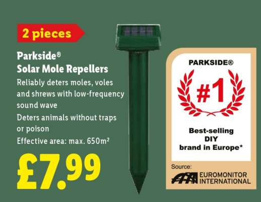 Parkside Solar Mole Repellers