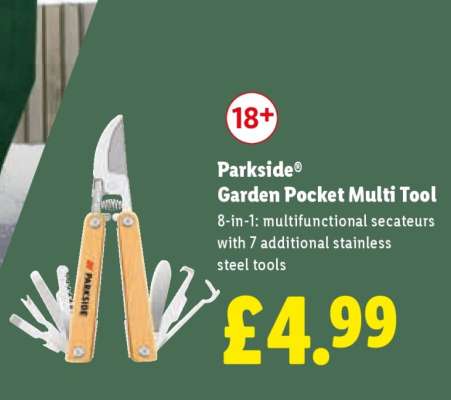 Parkside Garden Pocket Multi Tool