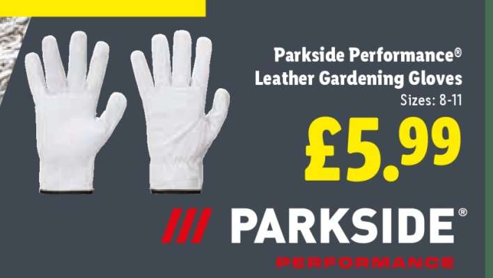 Parkside Performance Leather Gardening Gloves