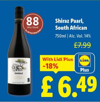 Shiraz Paarl, South African