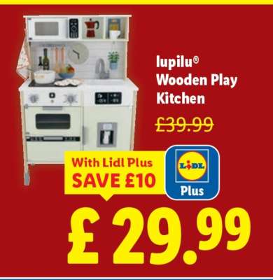lupilu® Wooden Play Kitchen