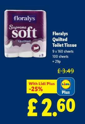 Floralys Quilted Toilet Tissue