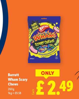 Barratt Wham Scary Chews