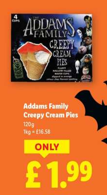 Addams Family Creepy Cream Pies