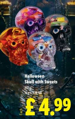 Halloween Skull with Sweets