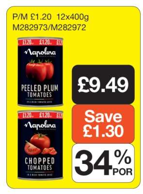 Napolina Peeled Plum & Chopped Tomatoes