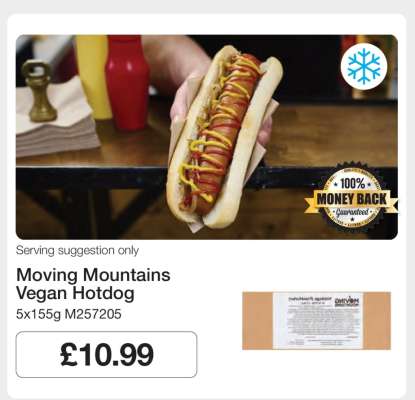Moving Mountains Vegan Hotdog