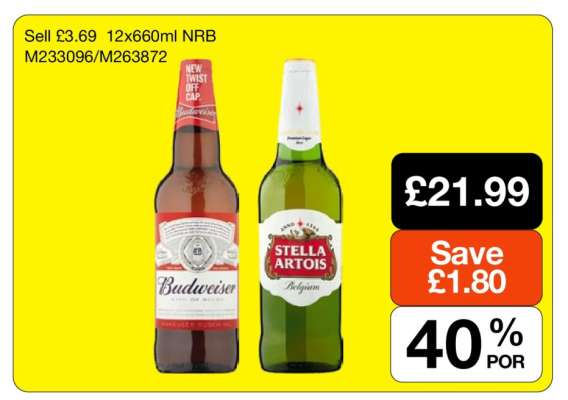 Budweiser & Stella Artois