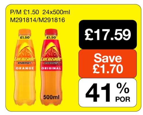 Lucozade Energy Orange/Original