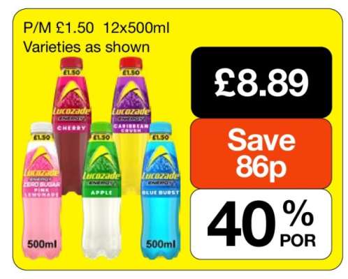 Lucozade Energy Drinks